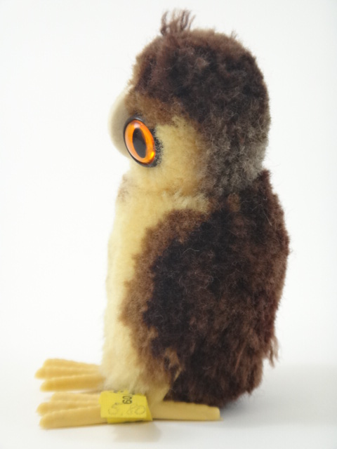 アンティーク シュタイフ フクロウ ポンポン  ミニチュア Steiff