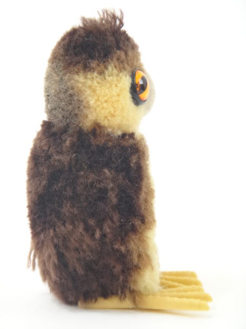 アンティーク シュタイフ フクロウ ポンポン  ミニチュア Steiff
