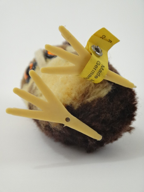 アンティーク シュタイフ フクロウ ポンポン  ミニチュア Steiff