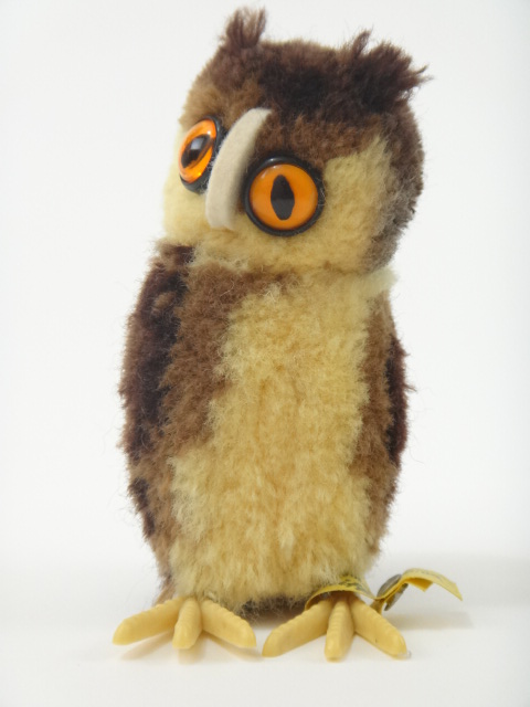 【美品】Steiff シュタイフ ぬいぐるみ フクロウ ウッティ 希少 タグ付 アンティーク シュタイフ フクロウ Steiff Wittie 10cm