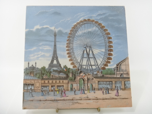 フランス アンティーク タイル パリ万博 Creil et Montereau製