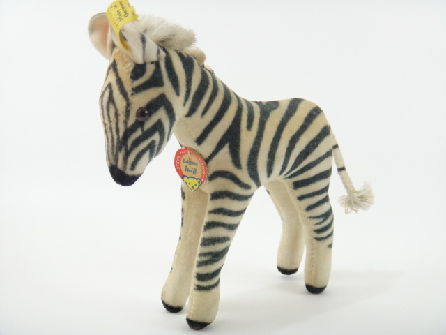 アンティーク シュタイフ シマウマ Steiff Zebra 12cmサイズ