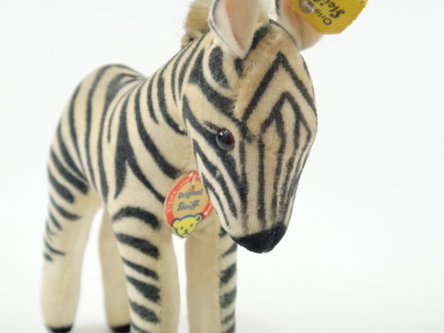 アンティーク シュタイフ シマウマ Steiff Zebra 12cmサイズ