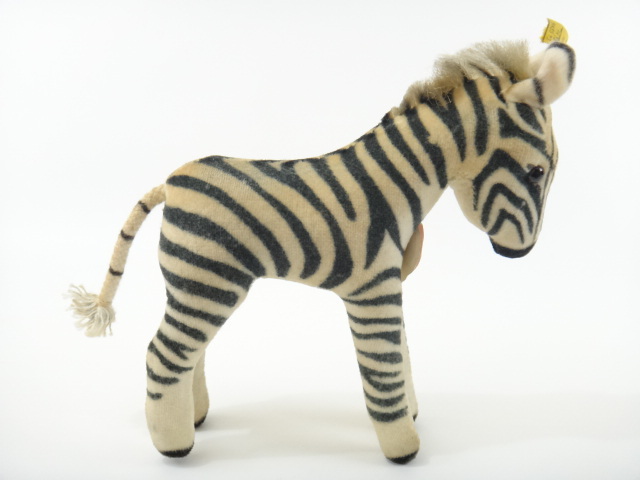 アンティーク シュタイフ シマウマ Steiff Zebra 12cmサイズ