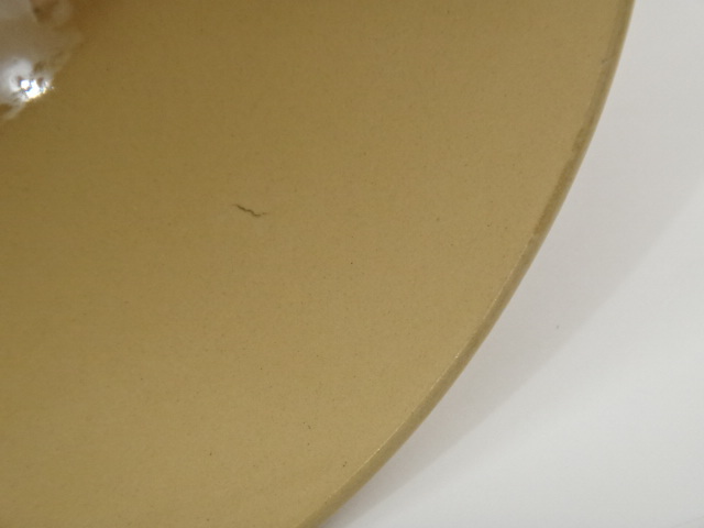 フランス アンティーク カフェオレボウル 水玉ステンシル Badonviller製