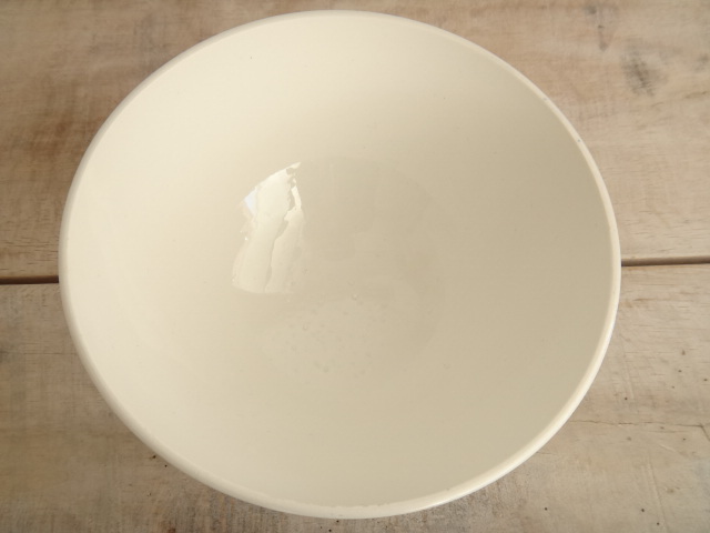フランス アンティーク カフェオレボウル バラのステンシル Digoin & Sarreguemines製