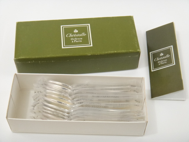 クリストフル パール 未開封 デミタススプーン 6点 クリストフル パール デミタススプーン 未開封 Christofle Perles