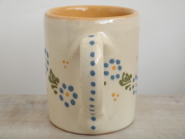 アルザス地方 スフレンハイム焼き 花 マグカップ