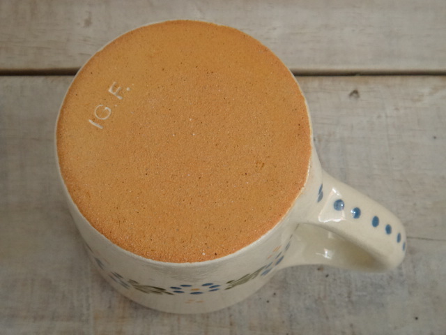 アルザス地方 スフレンハイム焼き 花 マグカップ