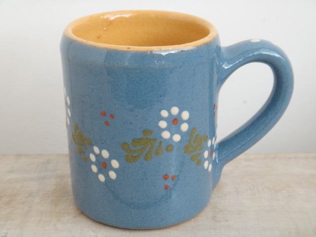 アルザス地方 スフレンハイム焼き 花 マグカップ