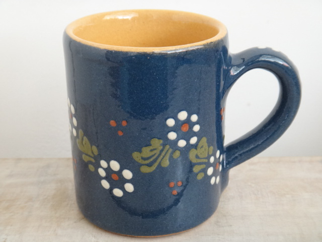 アルザス地方 スフレンハイム焼き 花 マグカップ