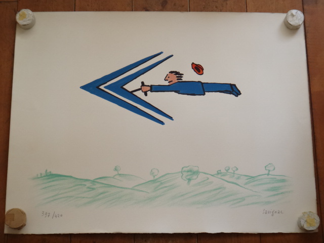 サヴィニャック シトロエン ヴィンテージポスター Savignac Citroen