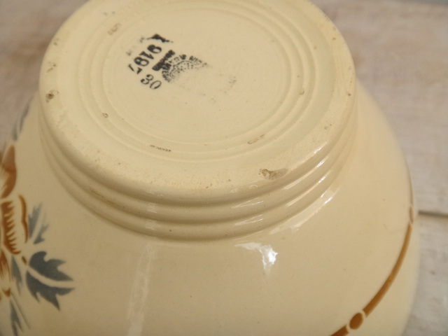 フランス アンティーク カフェオレボウル Digoin & Sarreguemines 製