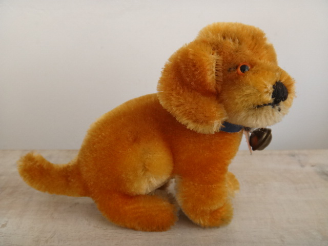 アンティーク シュタイフ 子犬のダックスフント Steiff Bazi 10cmサイズ