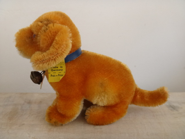 アンティーク シュタイフ 子犬のダックスフント Steiff Bazi 10cmサイズ
