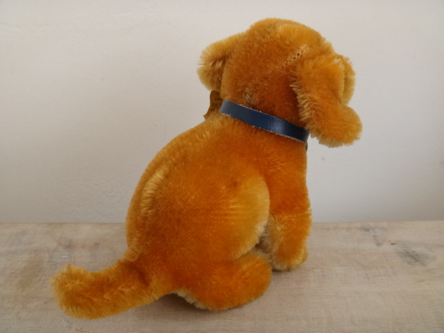アンティーク シュタイフ 子犬のダックスフント Steiff Bazi 10cmサイズ