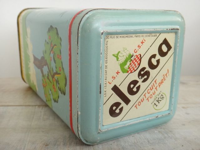 elesca ショコラ アンティーク 缶 Pates