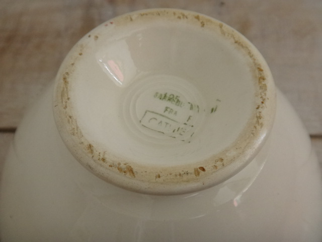 フランス アンティーク カフェオレボウル SARREGUEMINES 製
