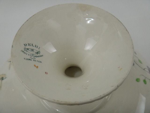 フランス アンティーク コンポティエ CREIL ET MONTEREAU 製 DELHI