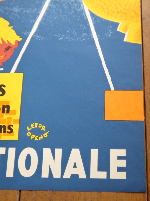 ルフォール・オプノ ヴィンテージポスター Lefor Openo LOTERIE NATIONALE 1957