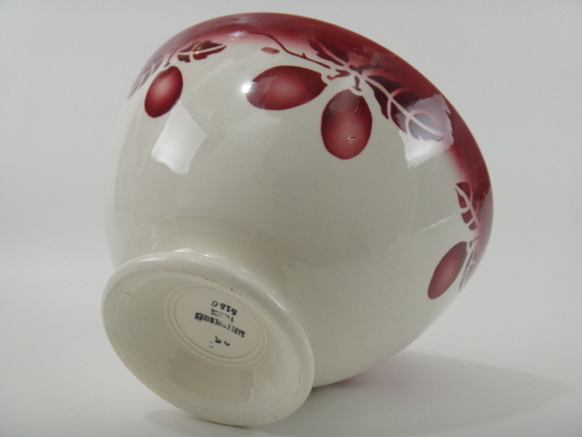 フランス アンティーク カフェオレボウル フルーツの実 Sarreguemines製