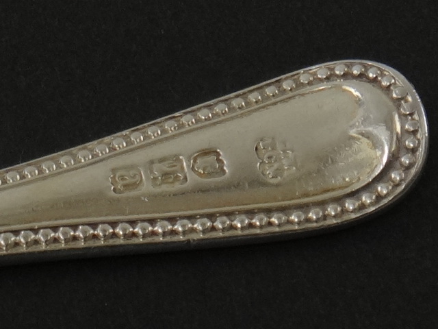 アンティーク スターリングシルバー ティースプーン 6本セット James