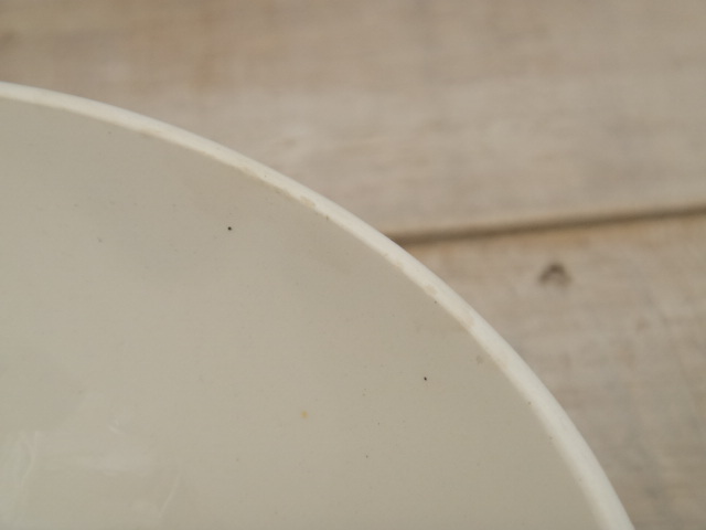 フランス アンティーク プチ カフェオレボウル イエロー レース Digoin & Sarreguemines