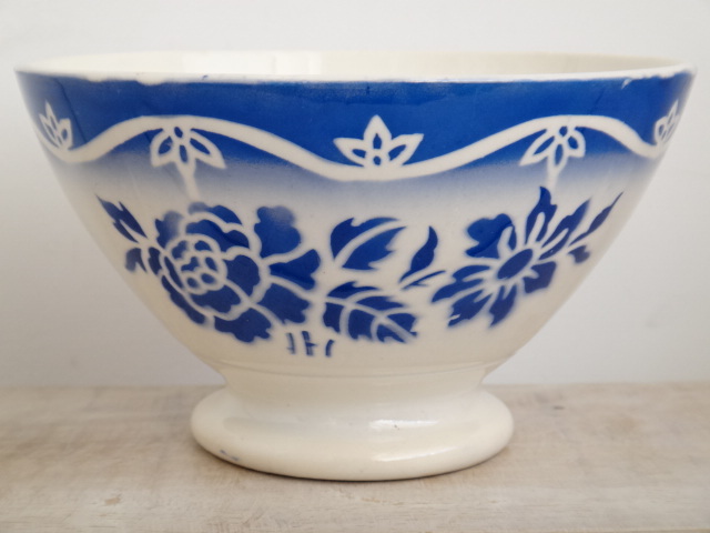 フランス アンティーク カフェオレボウル Mediterranee Sarreguemines製