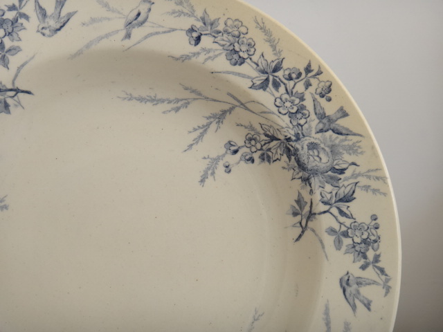 フランス アンティーク 深皿 LINOTTE Creil et Montereau 製