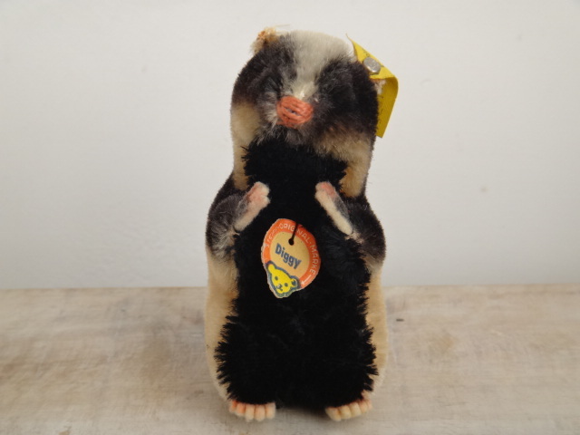 アンティーク シュタイフ アナグマ Steiff Diggy 10cmサイズ