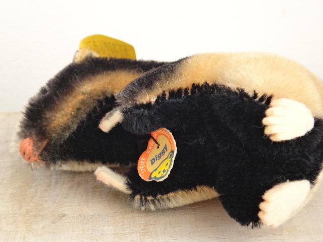 アンティーク シュタイフ アナグマ Steiff Diggy 10cmサイズ