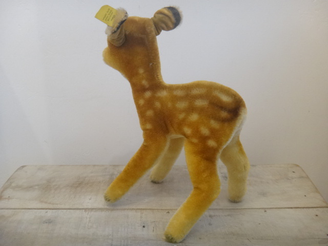 シュタイフ アンティーク アンティーク シュタイフ シカ Steiff FAWN 22cmサイズ