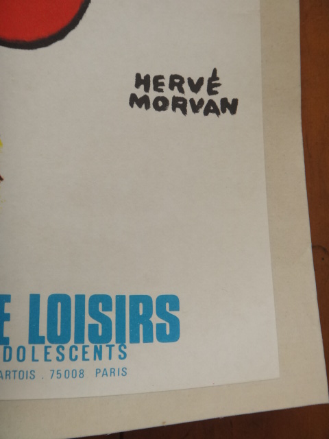 エルベ モルバン ビンテージポスター Jeunesse au plein air Herve Morvan 1979