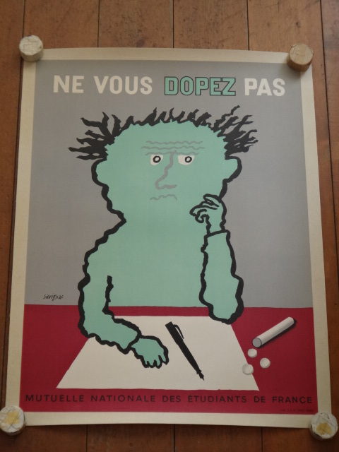 サヴィニャック ビンテージポスター Savignac NE VOUS DOPEZ PAS