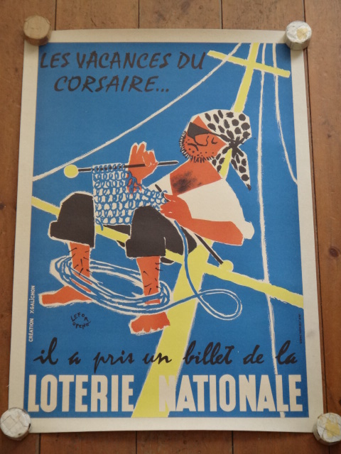 ルフォール・オプノ ヴィンテージポスター Lefor Openo LOTERIE NATIONALE 1955