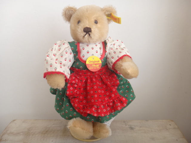 シュタイフ テディベア ダーンドル ドレス Steiff Teddybear Dirndl Dress 28cmサイズ