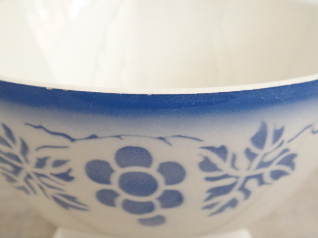 フランス アンティーク カフェオレボウル ブドウ Sarreguemines