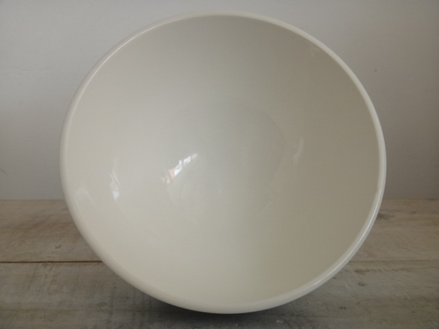 フランス アンティーク カフェオレボウル ウロコ ライトブルー Moulin des Loups