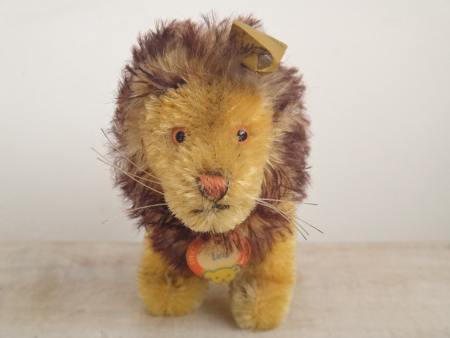 アンティーク シュタイフ ライオン ぬいぐるみ Steiff Leo 10cm