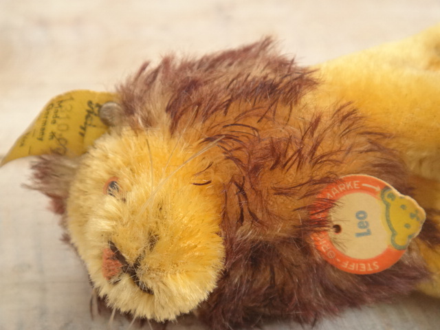 アンティーク シュタイフ ライオン ぬいぐるみ Steiff Leo 10cm
