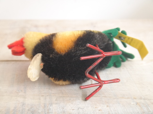 アンティーク シュタイフ ニワトリ 雄鶏 Steiff Hahn 10cm