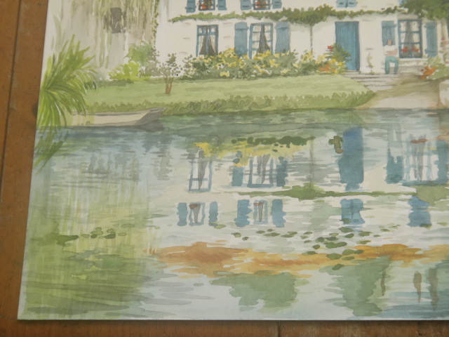 フランス 水彩画 Marais Poitevin by Pascale.F