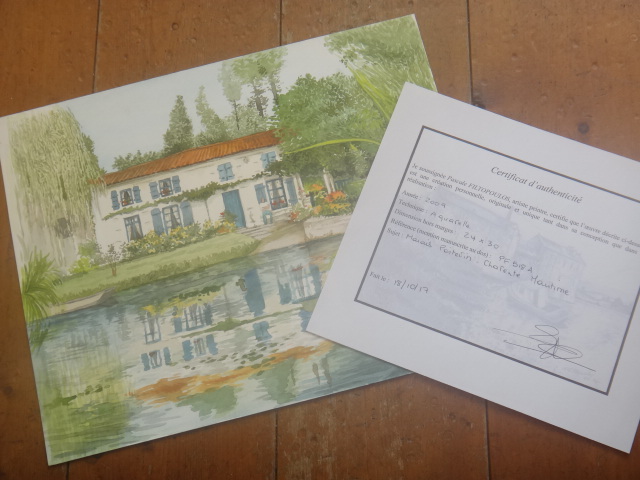 フランス 水彩画 Marais Poitevin by Pascale.F