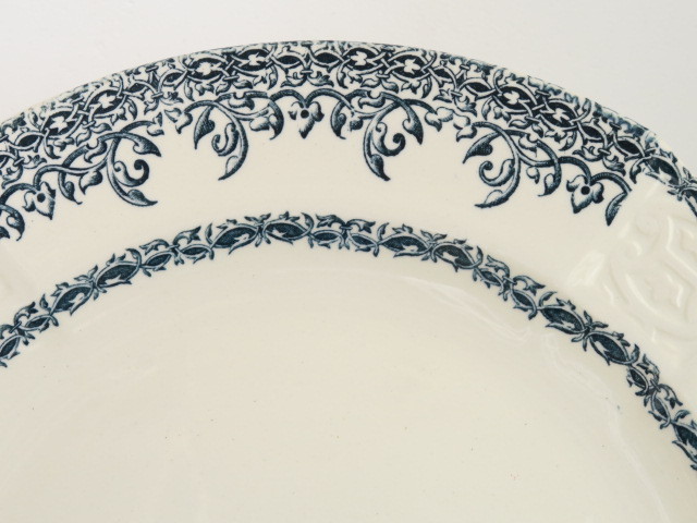 フランス アンティーク ディナー皿 Choisy le Roi製