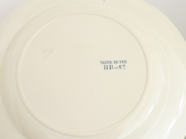 フランス アンティーク ディナー皿 Choisy le Roi製