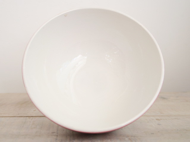 フランス アンティーク カフェオレボウル チェリー Digoin & Sarreguemines製