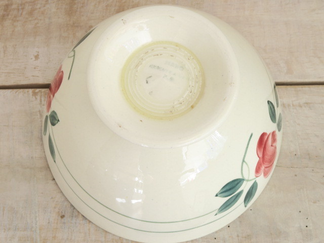 フランス アンティーク カフェオレボウル バラ MADO