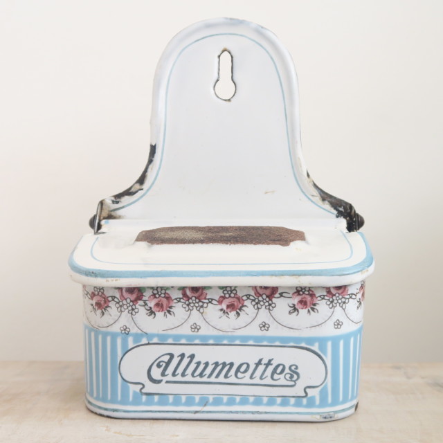 BB社 ローズガーランド アンティーク ホウロウ アリュメット缶 ALLUMETTES