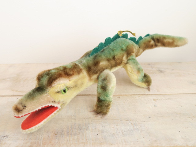 Steiff - ★シュタイフ★Gaty Crocodile 15cm★クロコダイルのガティ/鰐 アンティーク シュタイフ ワニ クロコダイル Steiff Gaty 15cmサイズ