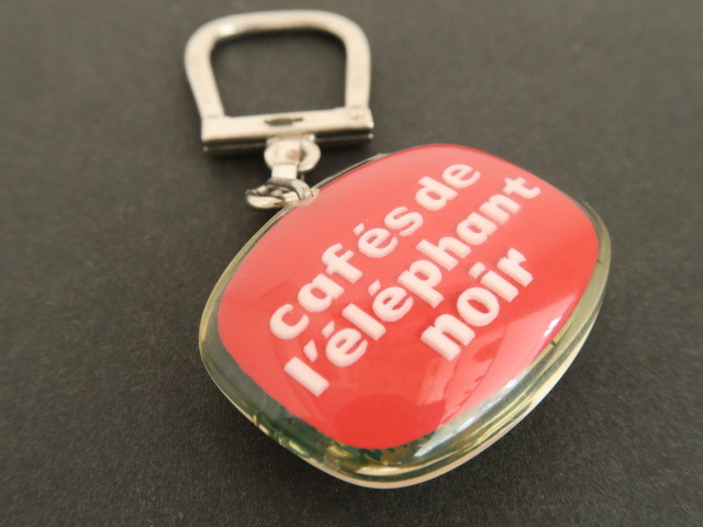 ブルボンキーホルダー コーヒー 黒ゾウ cafes de l'elephant noir